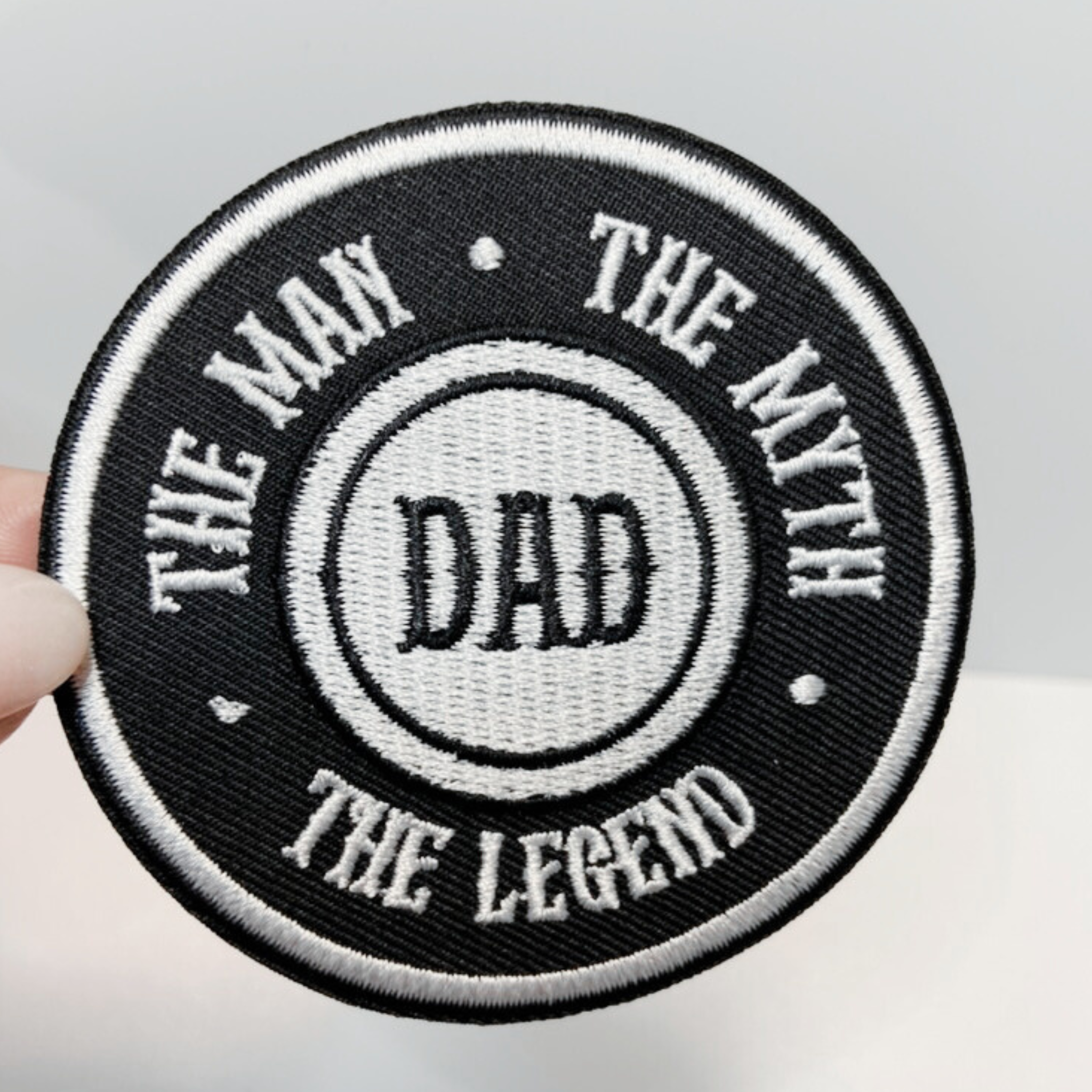 TEELUX - Wholesale Patch - 3" The Man The Myth The Legend - DAD -   Embroidered Hat Patch2