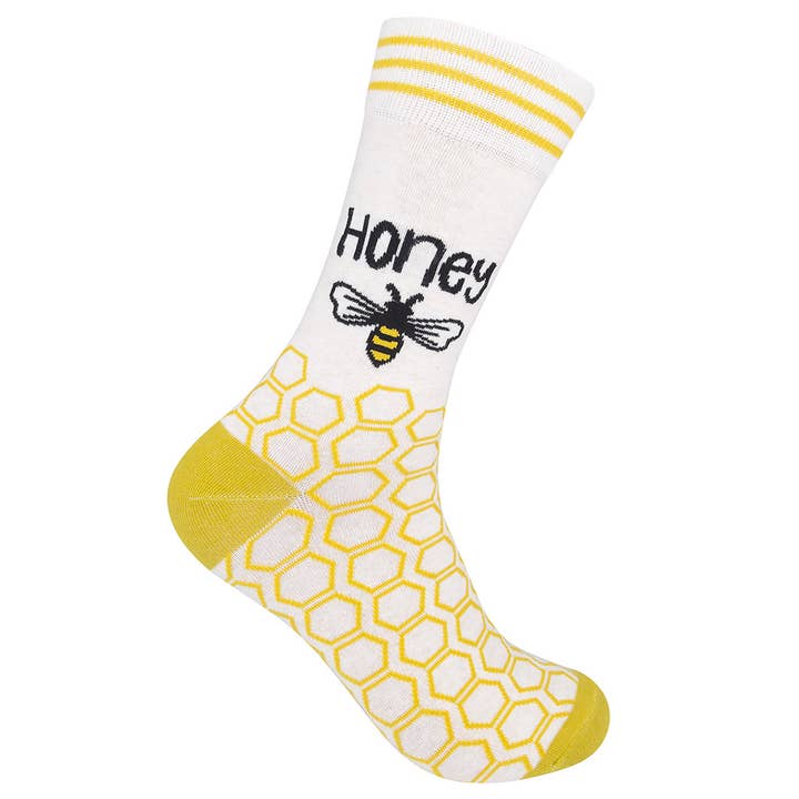 Honey Socks- CLOSEOUT | Funatic for wholesale by Funatic - About Face Designs - Nice Enough Merch Co