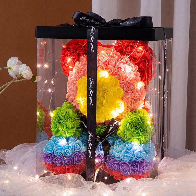 Fashion Quality Boutik – wholesale Artificial flowers – Rose Bear - Rose Flower Bear Hand Made Rose Teddy Bear16