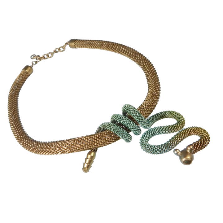 16 ”Wrapped orm halsband för wholesale av Sarah Cavender Metalworks