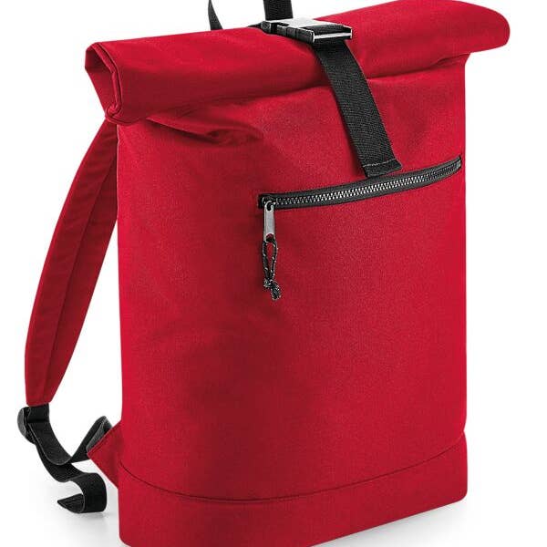 Logo Free Clothing – wholesale Backpack – Unisex – BagBase Recycled Roll Top Backpack | 20 Litre Rucksack | Laptop Storage to 15.6" | 7 Colours | One Size2