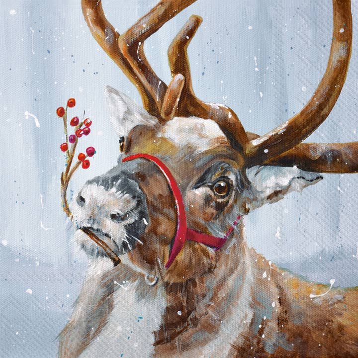 Servilletas de Papel para Cóctel 20 unidades Sam en la Nieve Azul Navidad para venta al por mayor de Boston International