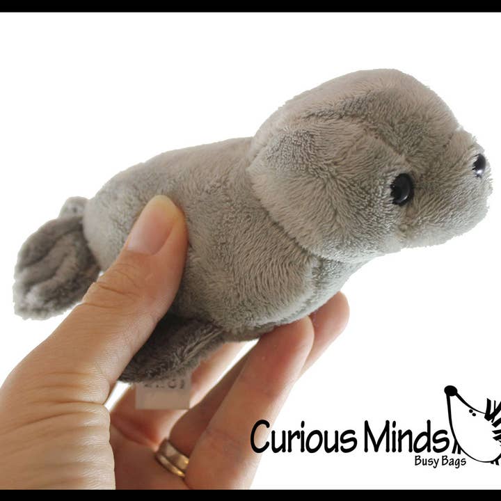Curious Minds Toys - Wholesale Stuffed/Plush Toy - Kids & Baby - Cute Grey Harbor Seal Plush Stuffed Animals- Adorable