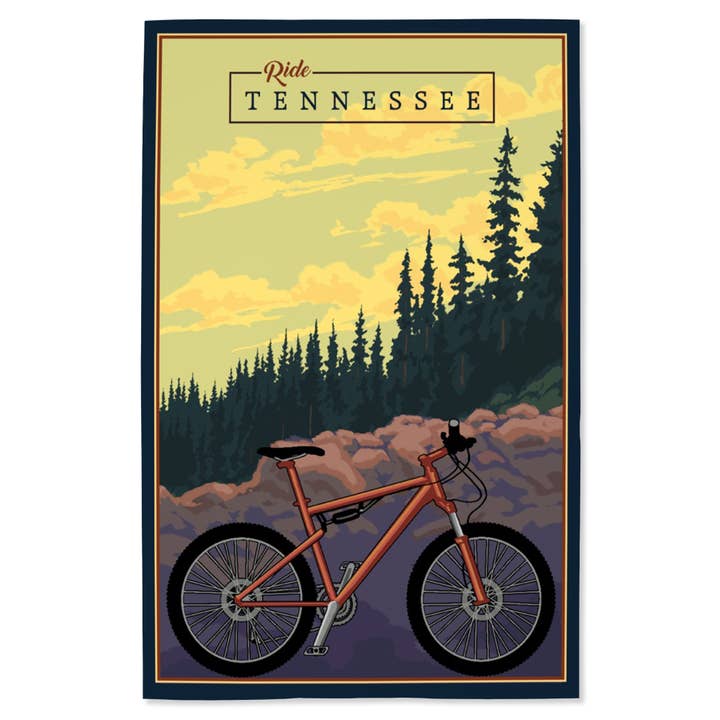 IMPRESSION GICLÉE Tennessee, VTT, Parcourez les sentiers pour la vente par Lantern Press