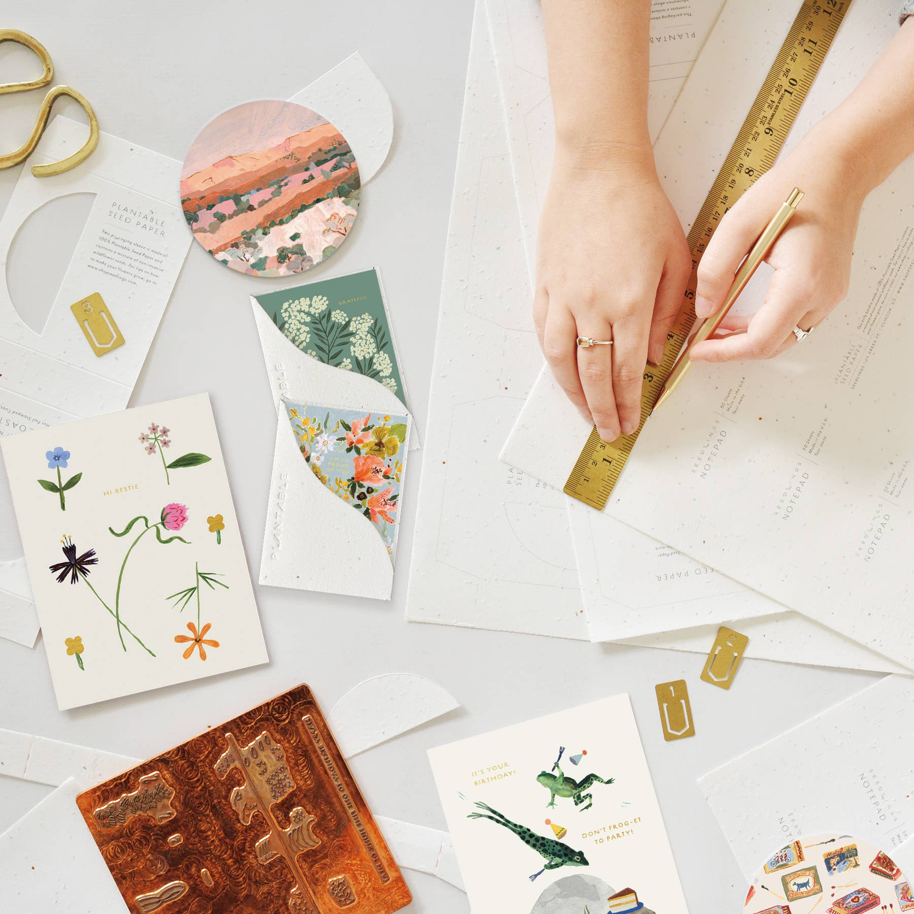 Seedlings - Wholesale Congratulations Card - Bouquet in Blue - Congratulations Mini Greeting Card5