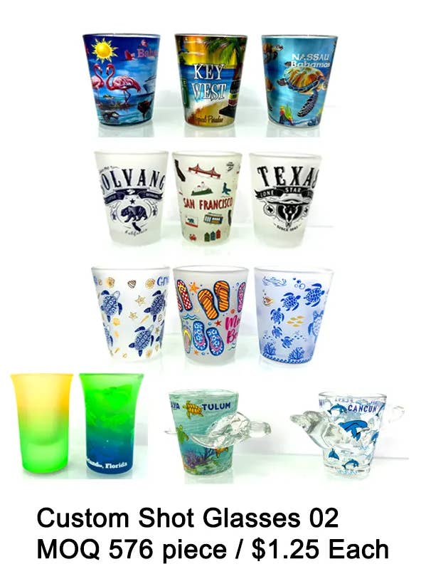 Custom Shot Glasses 02 . for wholesale by Puka Creations