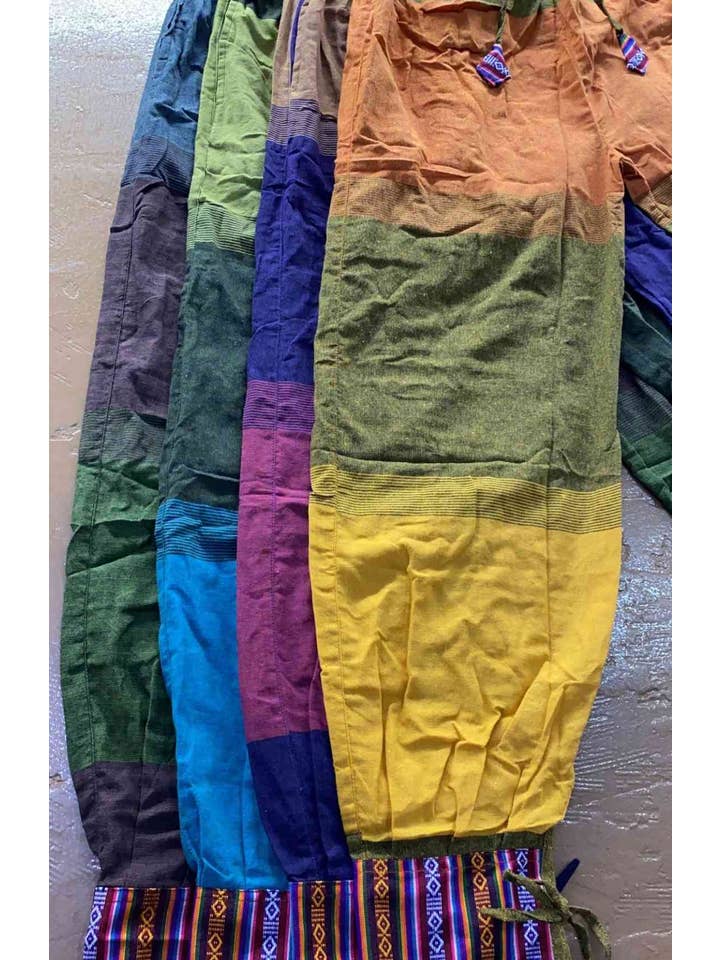 Katmandu Trading Co. - Wholesale Pants - Unisex - Bhutani Trim & Cuff Pants – Prepack of 4 Colors – Tri-Color14