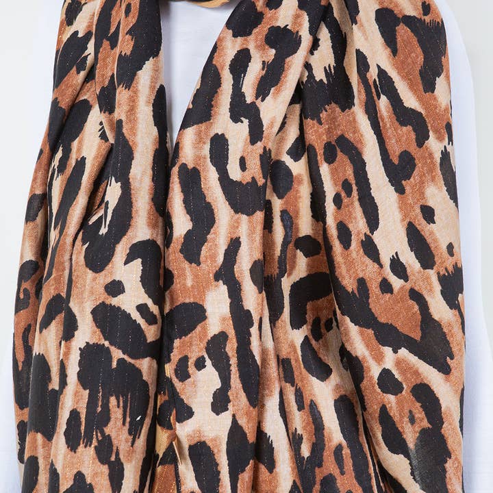 Sensibling Corp. - Wholesale Scarf - Women's - Lightweight Leopard Print Scarf2