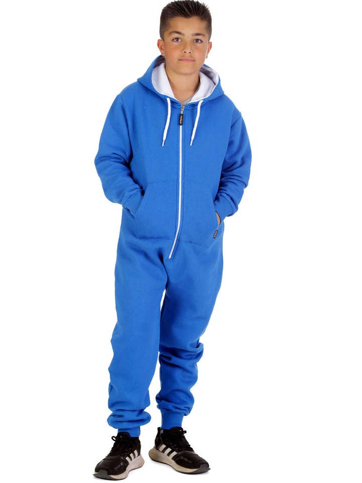 Mono con cremallera azul real para niños Trendy Toggs para venta al por mayor de Trendy Toggs