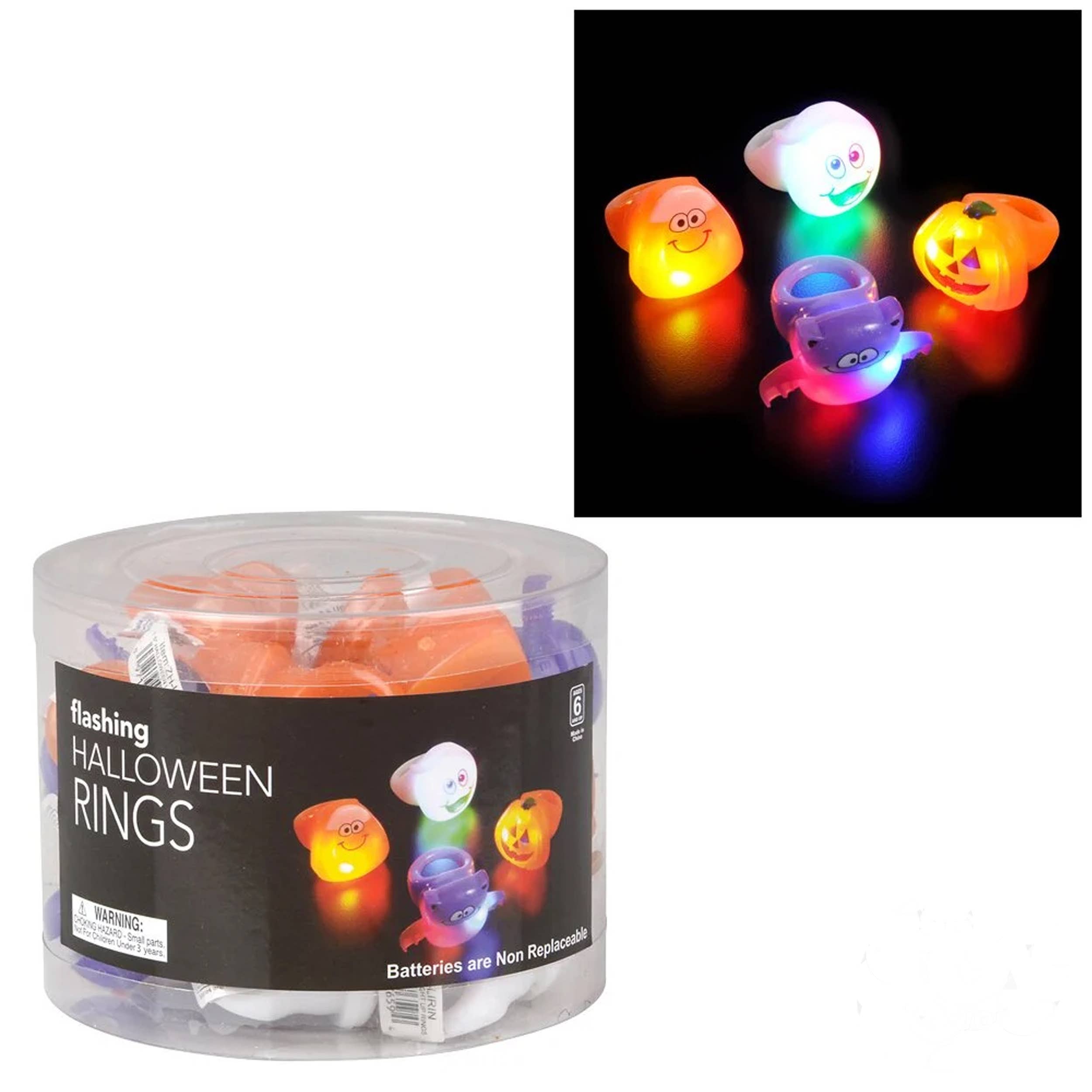 Holiday Farm - Vente Lot de jouets – enfant - Anneaux lumineux d'Halloween, jouets pour enfants, assortis0