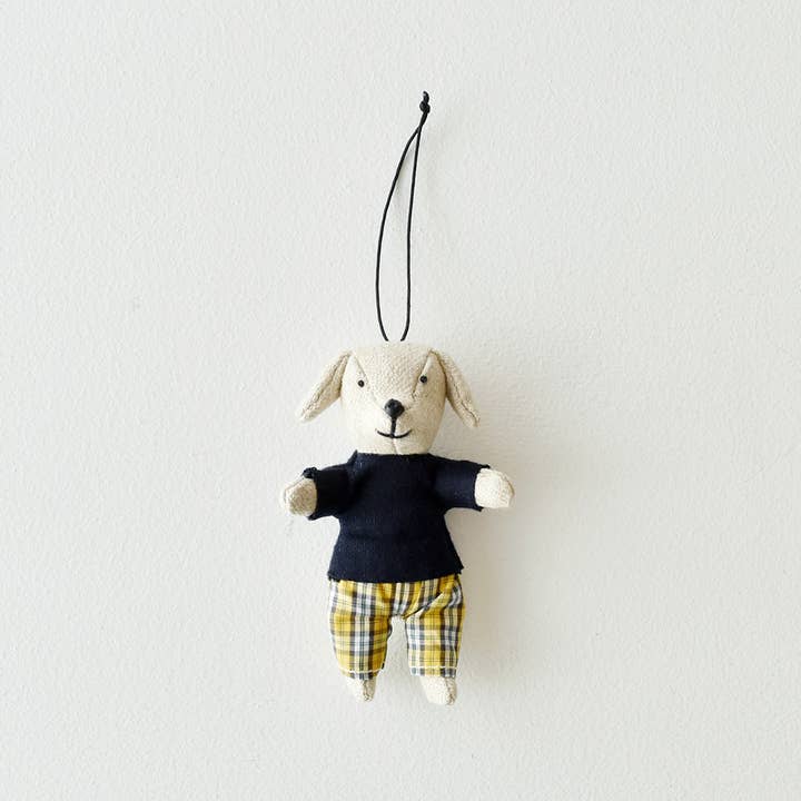 Mini Doll Cell Phone Strap "Dog Peanut" YE 1 pc (min10pcs) for wholesale by CHECK&STRIPE