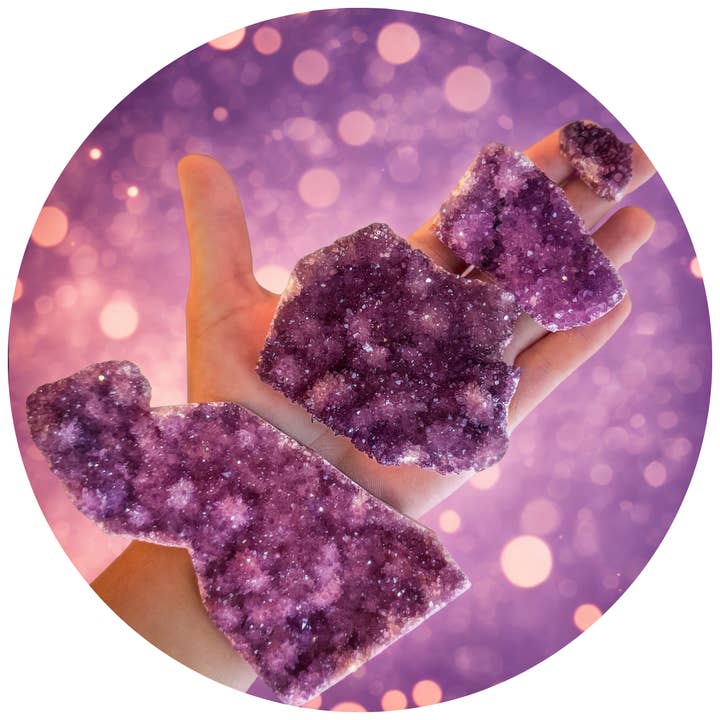 SJÆLDNE Ametystklynger, Tyrkiet, Engros Etisk Kilde for engroshandel hos Mandala Gems