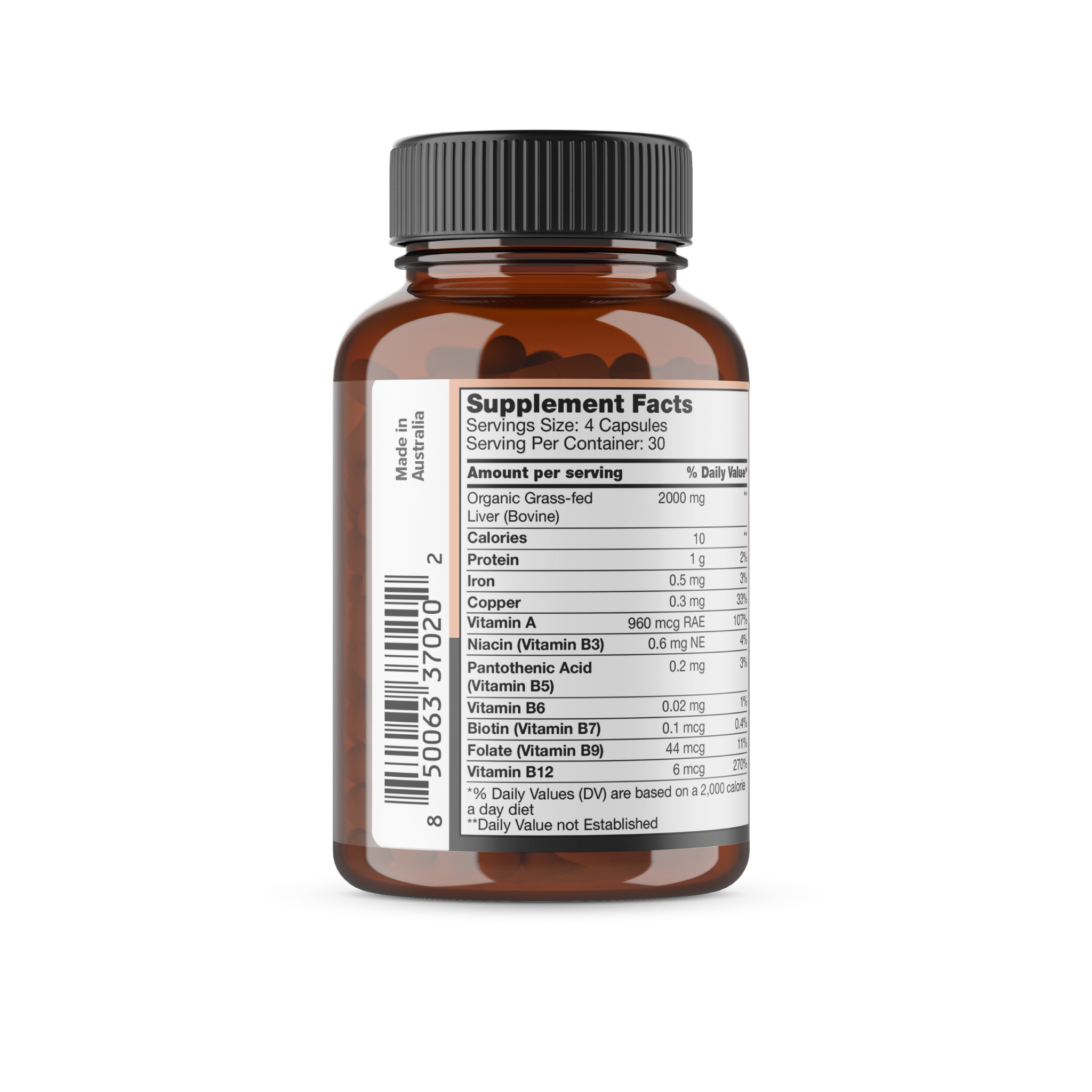 Chief Nutrition USA - Wholesale Oral Supplement/Vitamin - Organic Beef Liver Supplement (120 Capsules)1