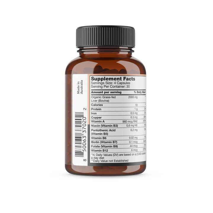 Chief Nutrition USA - Wholesale Oral Supplement/Vitamin - Organic Beef Liver Supplement (120 Capsules)1