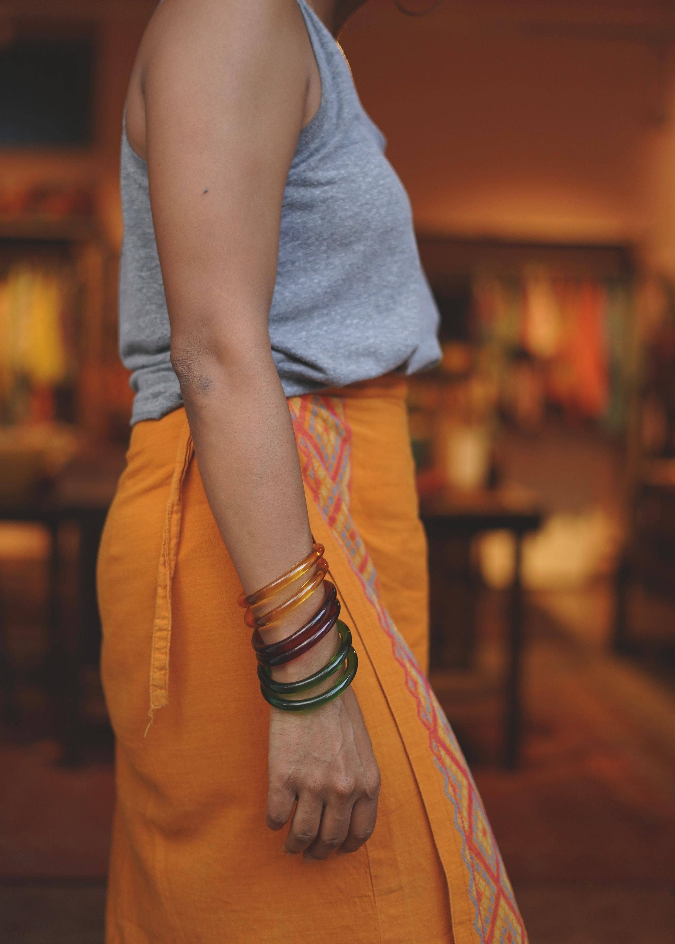 Annahmol - Wholesale Bangle Bracelet - Saramai Glass Bangles6