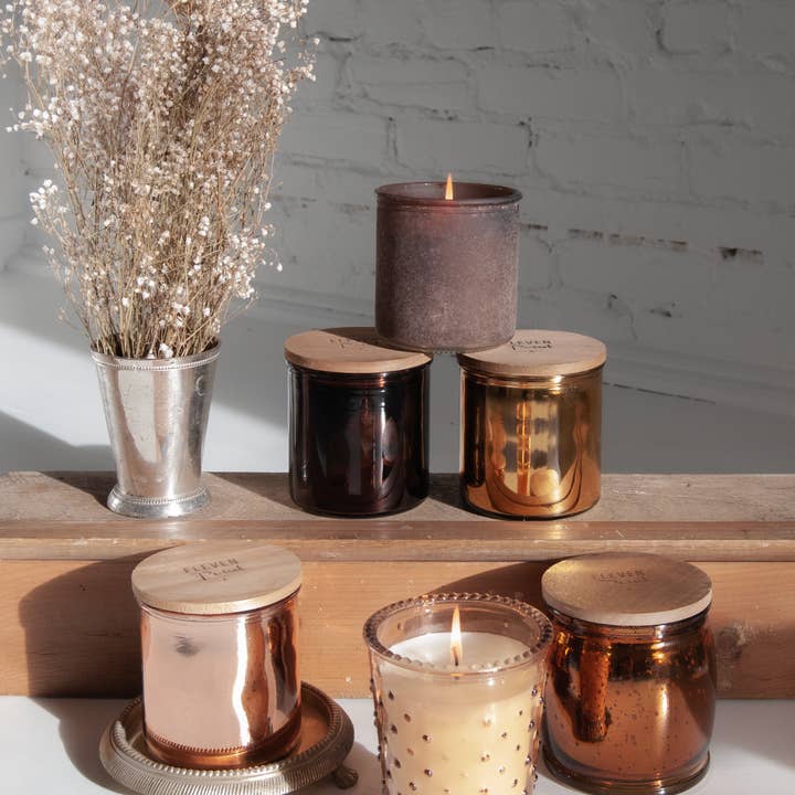 Eleven Point Fragrance - Wholesale Jar/Filled Candle - Caramel Hobnail Candle2