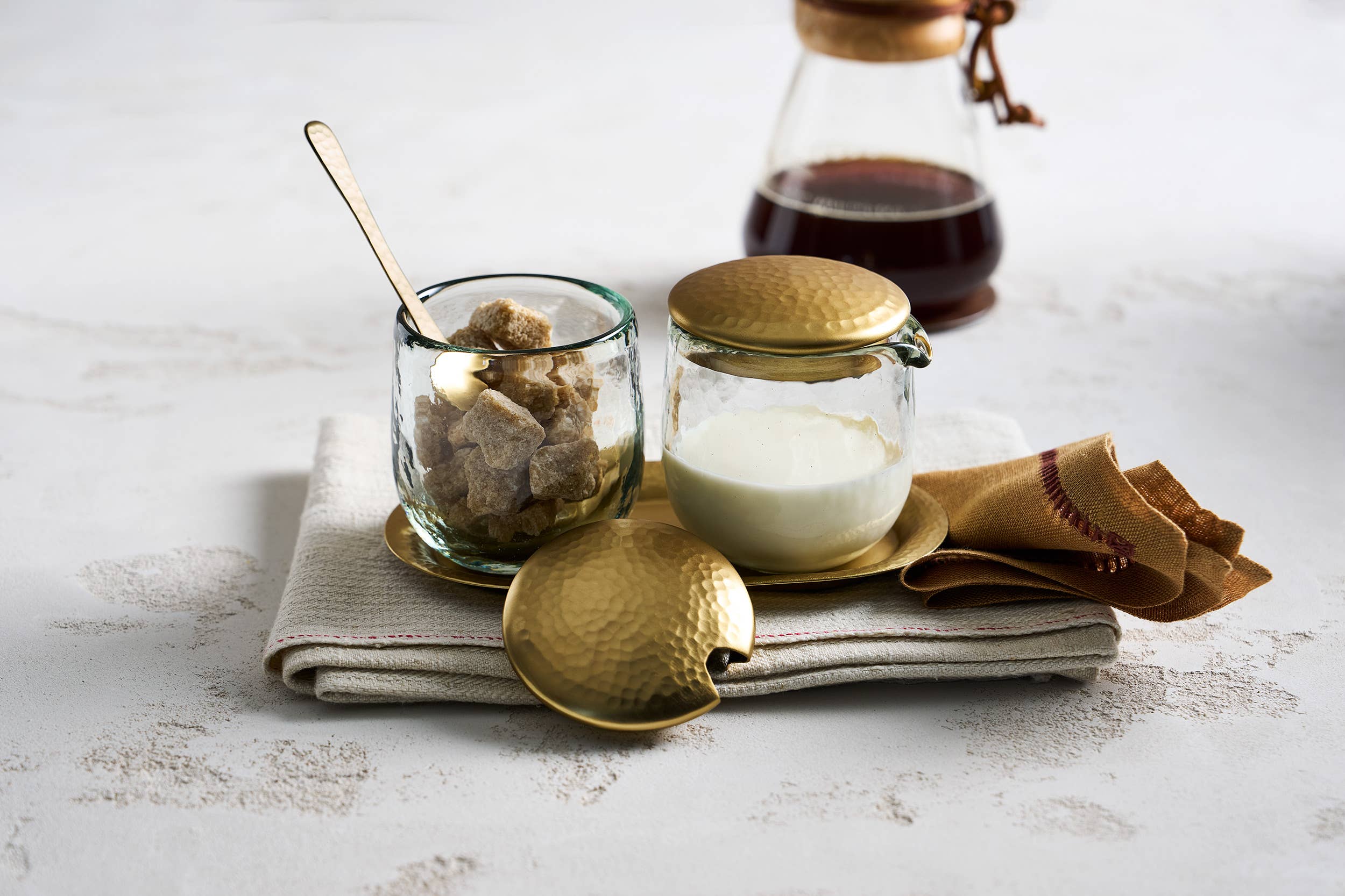 The Collective - Wholesale Tea Set - Pebbled Sugar and Creamer Set1