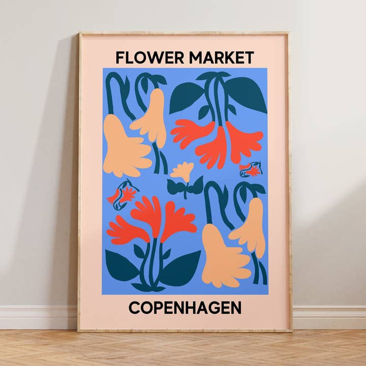 Flower Market Copenhagen Print for wholesale by Lune Club