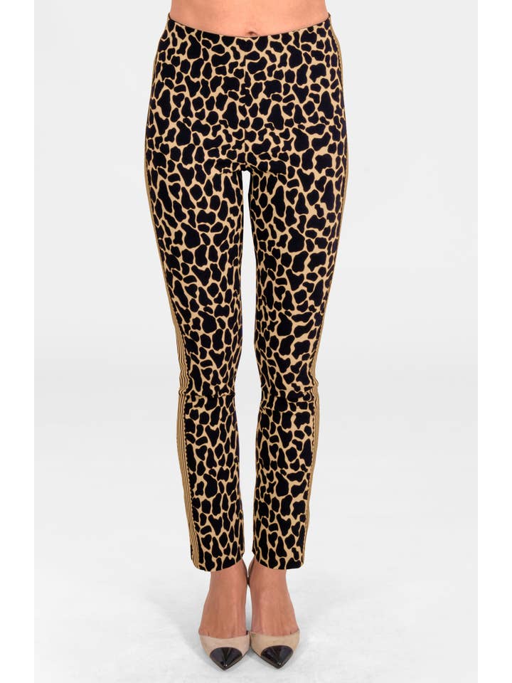 Gretchen Scott LLC - Wholesale Pants - Women's - Gripeless Pull On Pants- Animal Instincts0