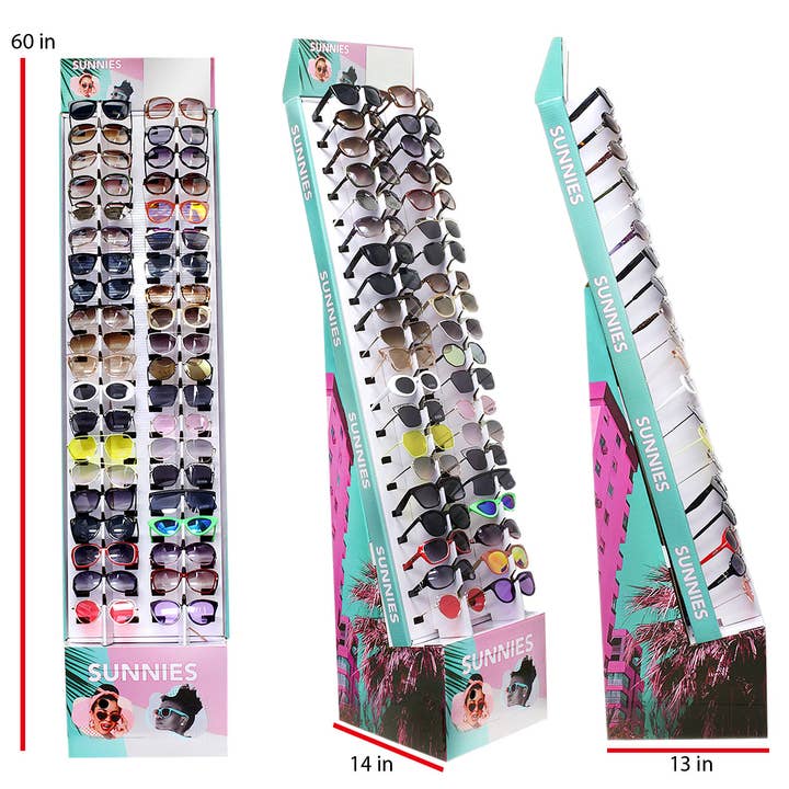 Shark Eyes, Inc - Wholesale Sunglasses - Women's - Ladies Sunglasses Trendy Theme 180 Sunglasses with Display 2
