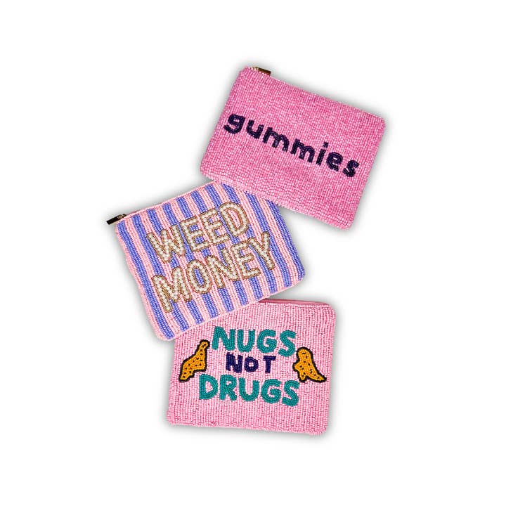 Brittyland - Wholesale Coin Purse - Women's - XL Beaded Coin Purse - Botox Money4