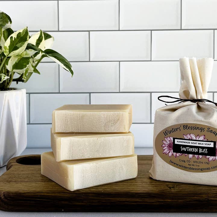 Southern Bliss Goat Milk Soap for wholesale by Winters’ Blessings Soap Co.