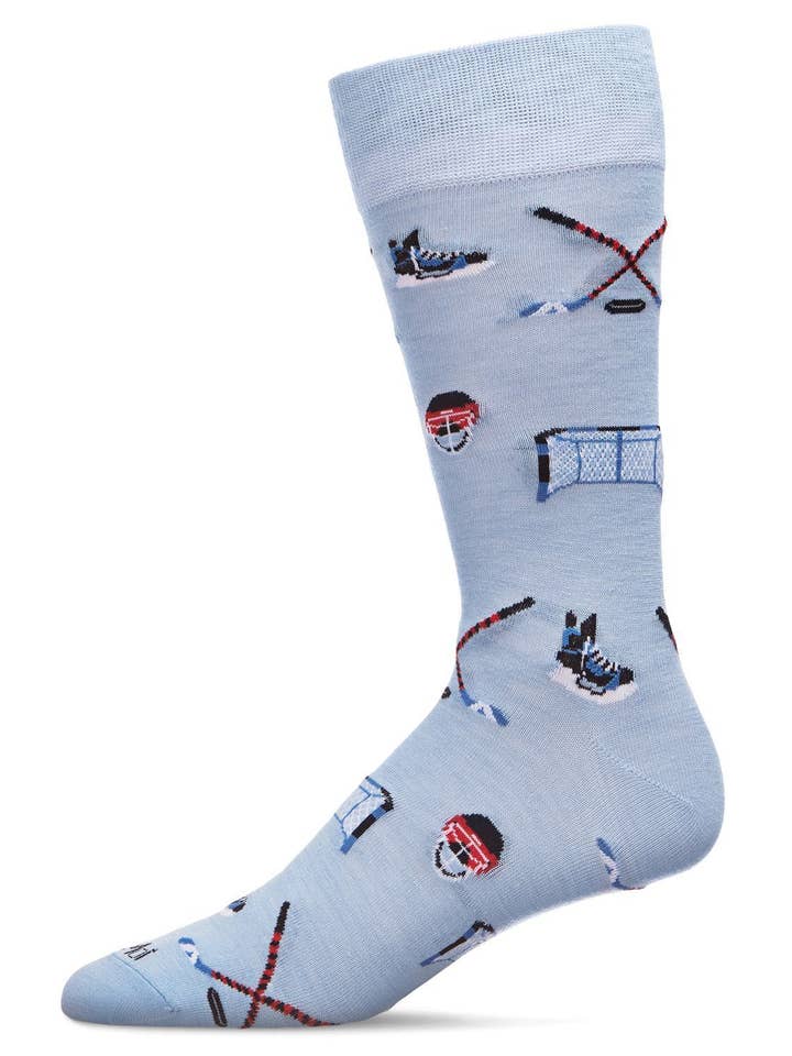 Hockey Lover Bamboo Men's Crew Socks for wholesale by Infinity Classics International Inc.