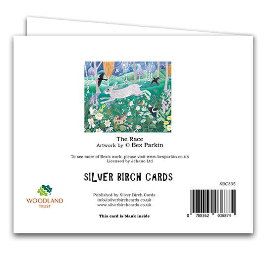 Silver Birch Cards – wholesale Vardagliga hälsningskort – Tomt gratulationskort "Loppet"1