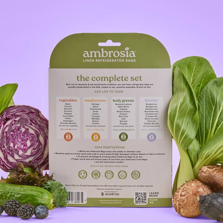Ambrosia Bag - Wholesale Food Storage Wrap/Bag - The Complete Set4