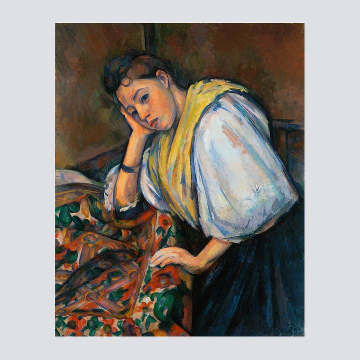 Young Italian Woman at a Table (ca. 1895–1900) Art Print for wholesale by Milisima Studio
