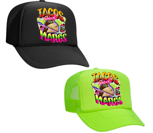 The Candy Collections - Wholesale Trucker Hat - Women's - Taco's & Margs - Cinco De Mayo Trucker Hat0