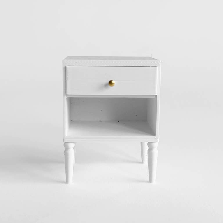 Miniette – wholesale Doll accessory kit – Kids – Miniature Dollhouse Nightstand – Modern Side Table2