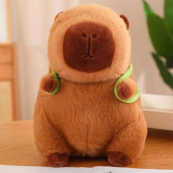 Showcase - Wholesale Stuffed/Plush Toy - Kids & Baby - Capybara 9" Kawaii Plush w/ Turtle Backpack Squishy Pillow Toy12