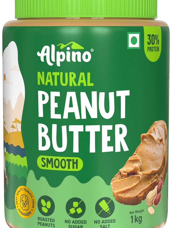Alpino Natural Peanut Butter Smooth 1 KG for wholesale by Alpino