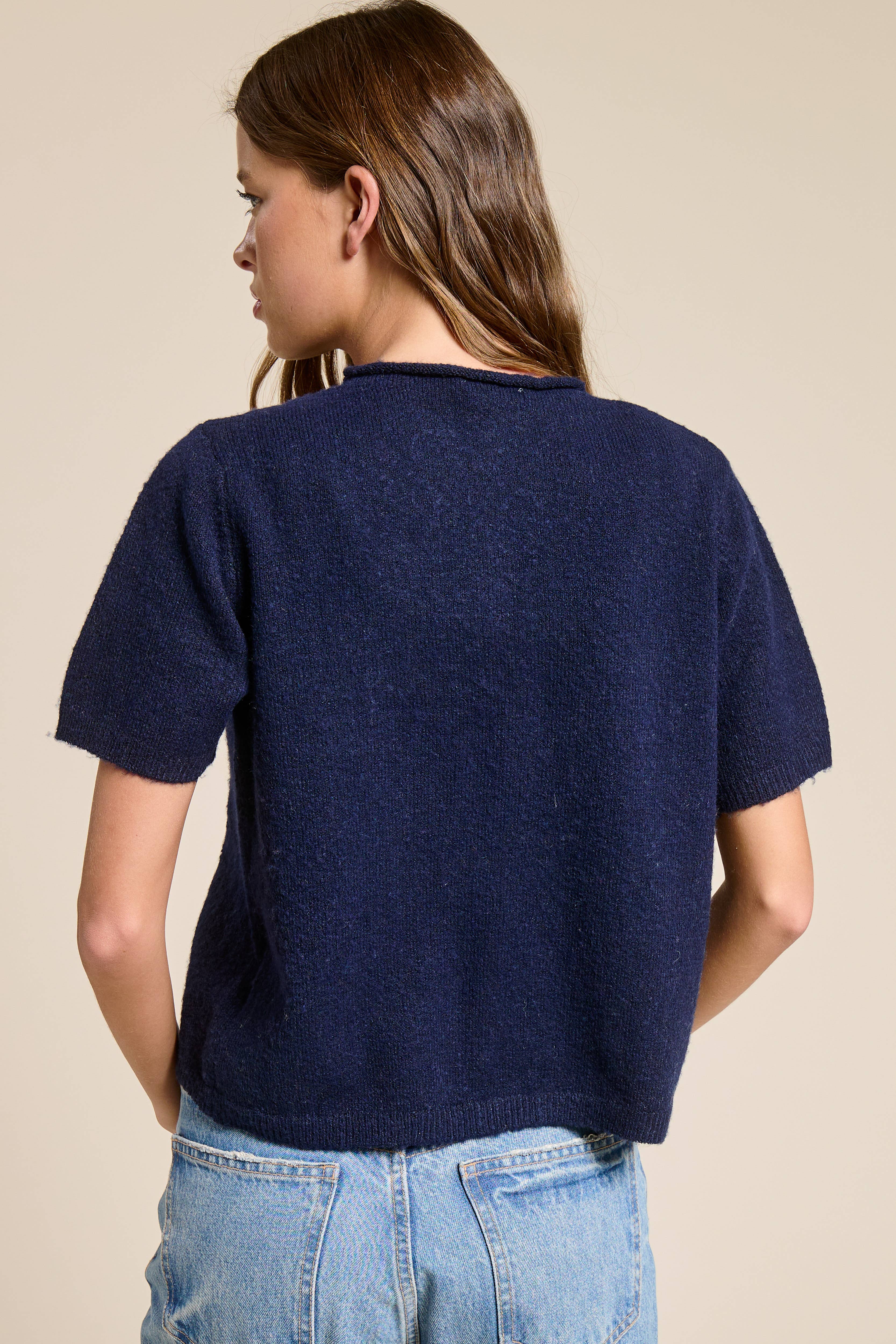 Mimosa - Wholesale Cardigan - Women's - Short Sleeve Button Down Cardigan Top17