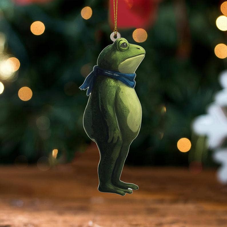 Embrova – Ornamento por atacado – Ornamento de Acrílico Sapo de Portland, Político, Presente Sapo da Liberdade2