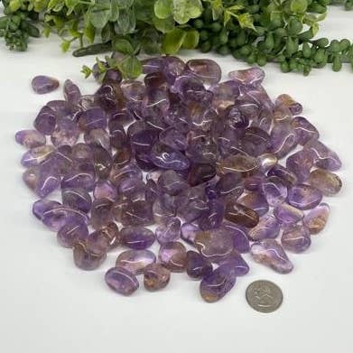 Meraki Gemstones - Wholesale Spiritual Stone/Crystal - Ametrine Tumbled (25-30mm) Semi-Precious Stone 0.5kg/1.1lbs3