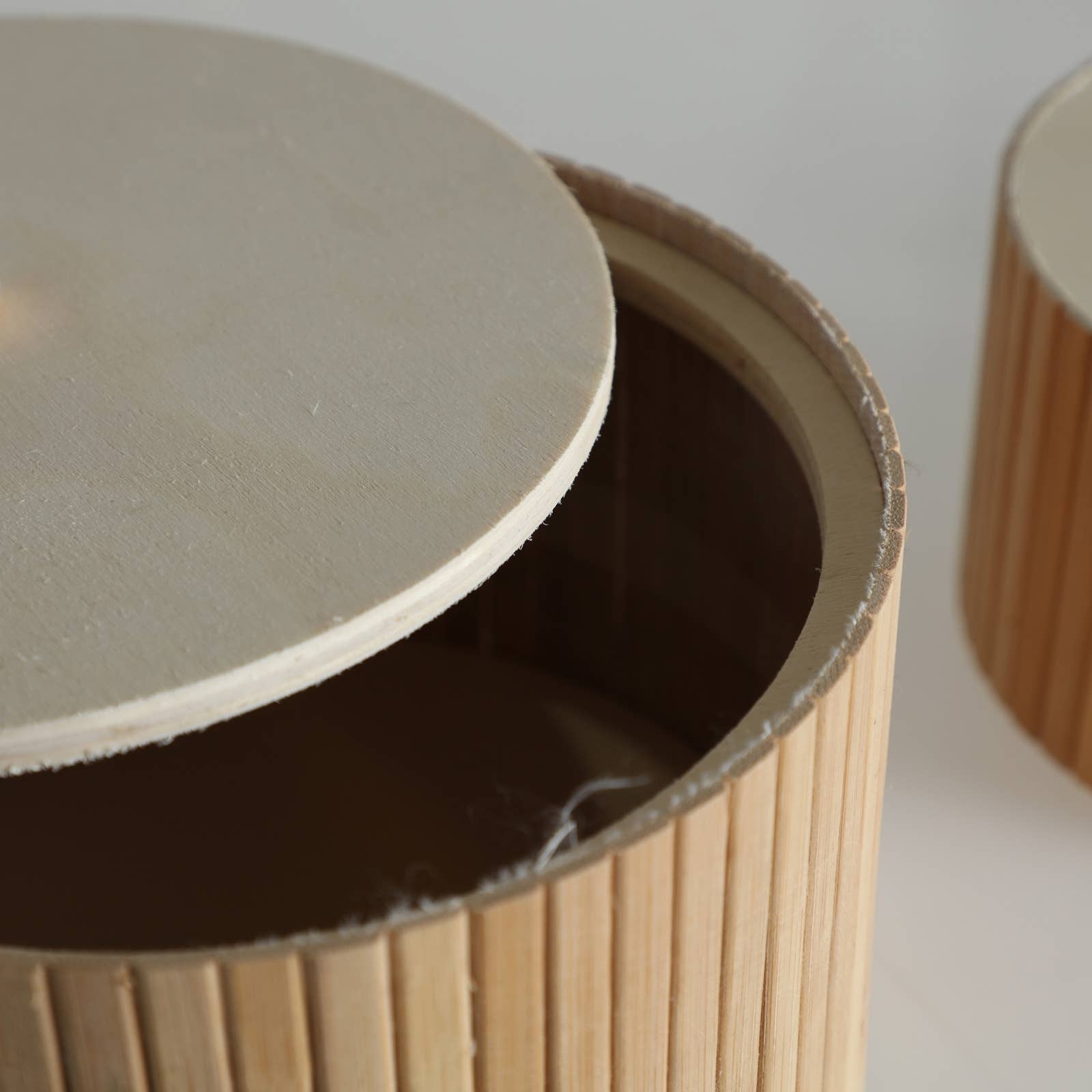 B&B - Wholesale Decorative Box - Box J/3, Made of Bamboo, In Light Brown Color, 17X17X10cm2