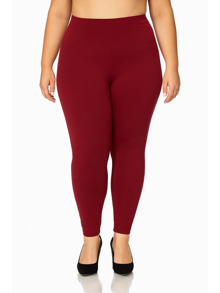 Pine Apparel - Wholesale Athletic/Lounge Leggings - Women's - 5" Waistband Yoga Legging - Curvy1