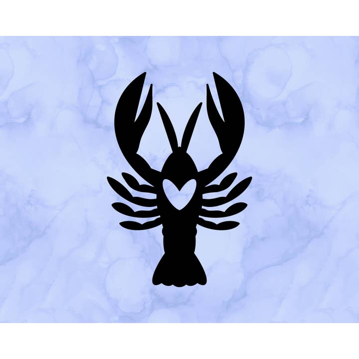 Autocollant cœur de homard (2") pour la vente par Sticking with You