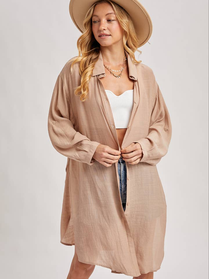 Bluivy – Camisa com botões no colarinho – Mulher por atacado – CAMISA DE PALANGRE VENTILADA COM BOTÕES24