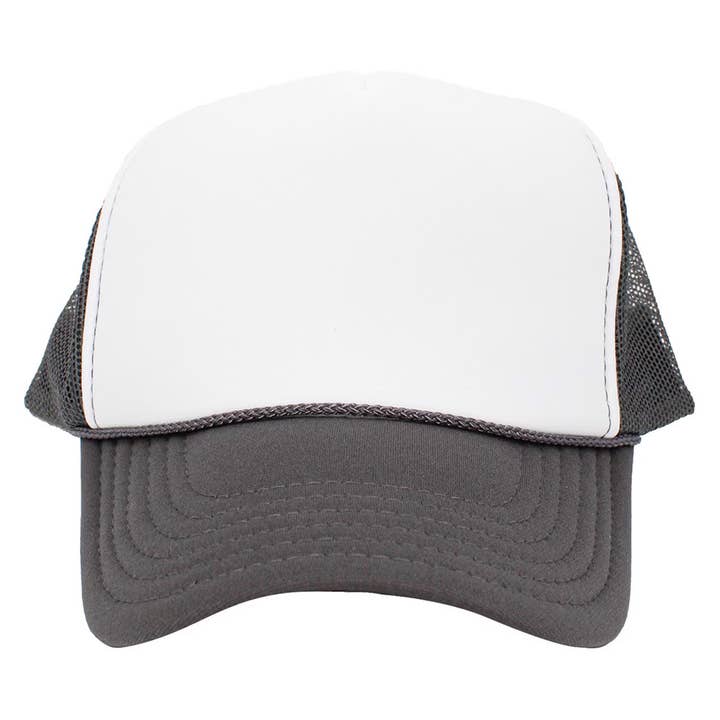 Sensibling Corp. - Wholesale Trucker Hat - Women's - Plain Two Tone Mesh Back Trucker Hat4