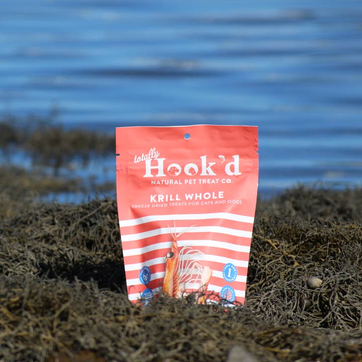 Totally Hook'd – Großhandel Leckerlis – Hund – Krill-Leckerlis für Haustiere, 1 Zutat und 100% natürlich, gefriergetrocknet
