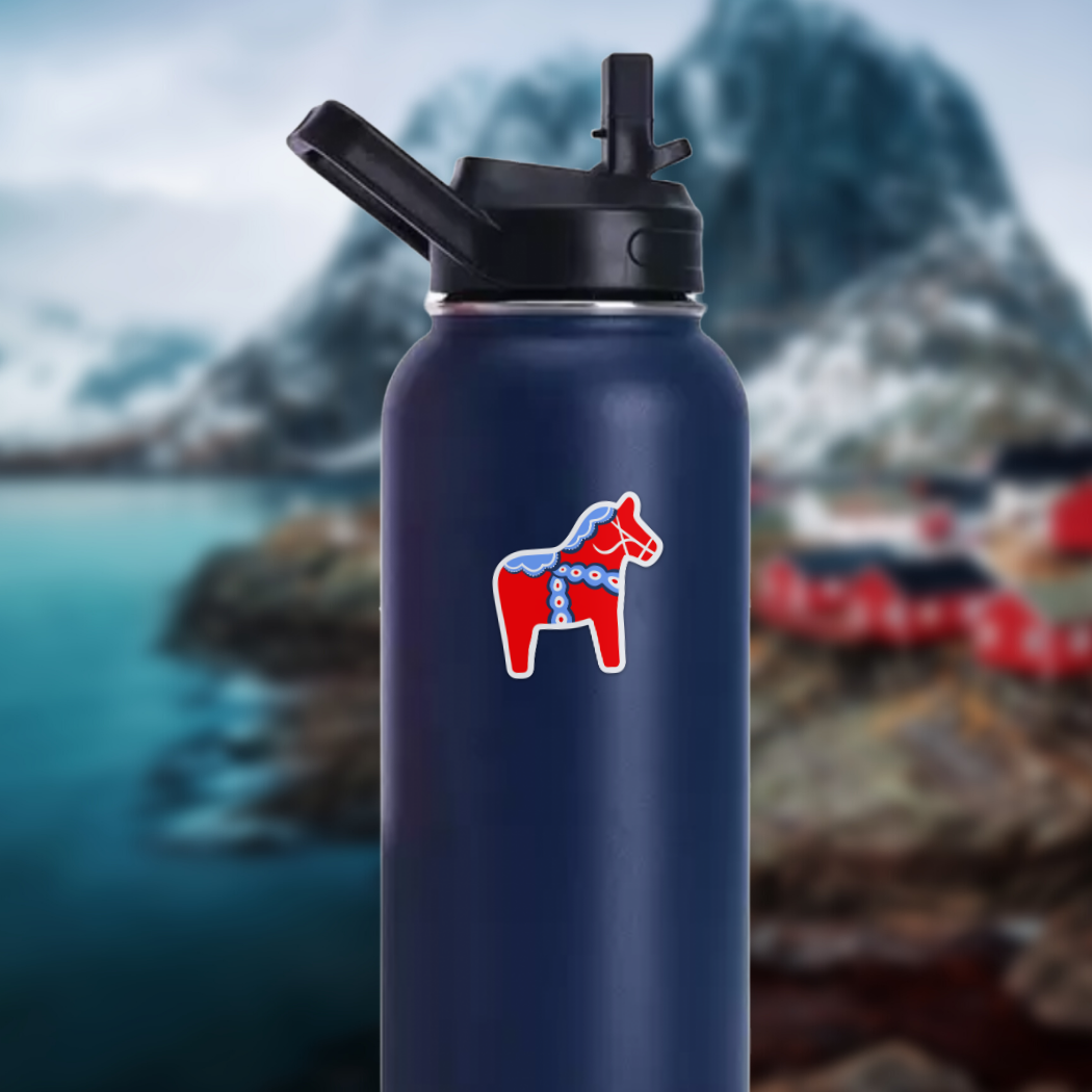 Kevin & Kaia - Wholesale Sticker - Swedish Dala Horse - Sticker3