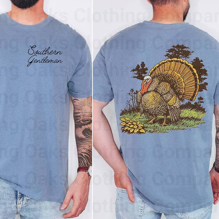 Vintage kalkun kortærmet skjorte for engroshandel hos Blazing Oaks Clothing Company