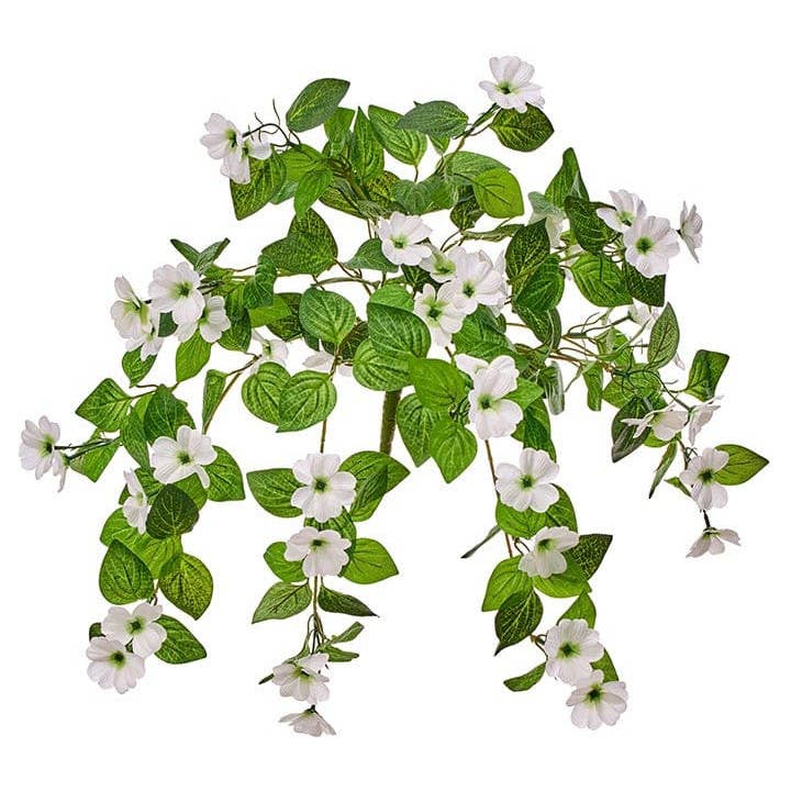 Will's Company - Wholesale Artificial Flowers - Artificial Hanging Impatiens Flower - Coral, Pink or White1