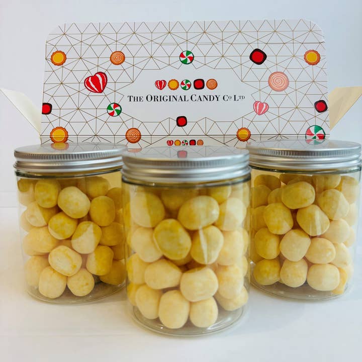 Natural Candy Lemon Bon Bons Giftbox 570g for wholesale by The Original Candy Company