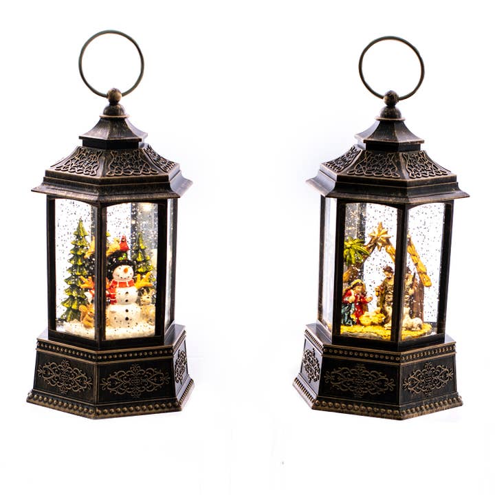 Oak Street Wholesale - Wholesale Christmas Decoration - Snow Globe Creche & Snowman (2)