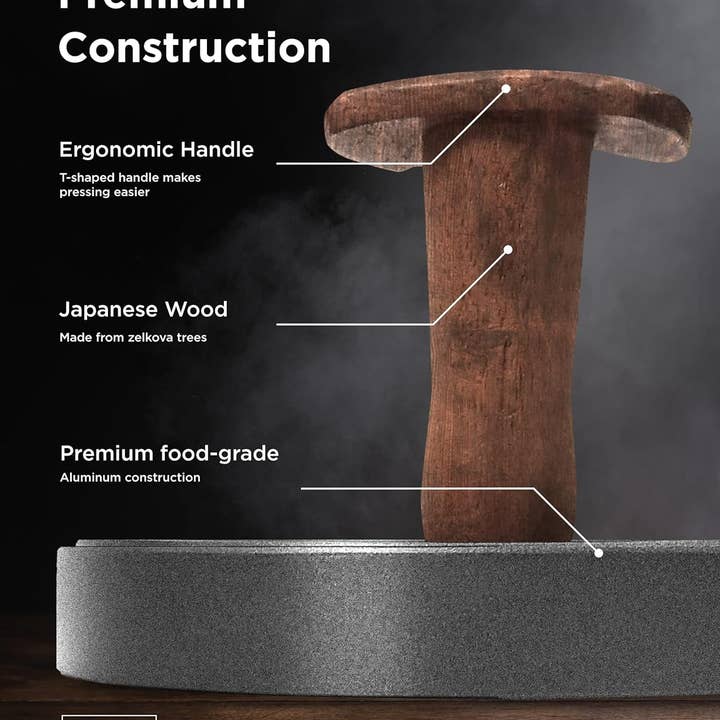 Infinite Basics - Wholesale Outdoor Grill Tools - Grilling Gift for Dad, Non-Stick Hamburger Press Patty Maker, Aluminum BBQ Burger Mold “Dad Grill Boss” for Fathers Day/Birthday Boxed3