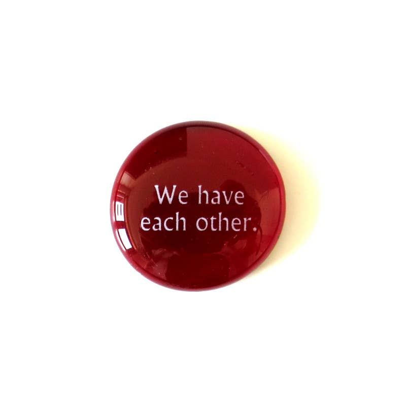 Lifeforce Glass, Inc. - Wholesale Keepsake Coin/Token - Encouragement Assortment, 100 Glass Positivity Word Stones16